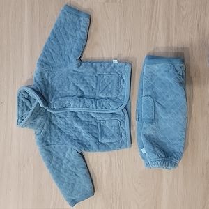 Gap Quilt Matching Jacket & Pant Set, 3-6m
